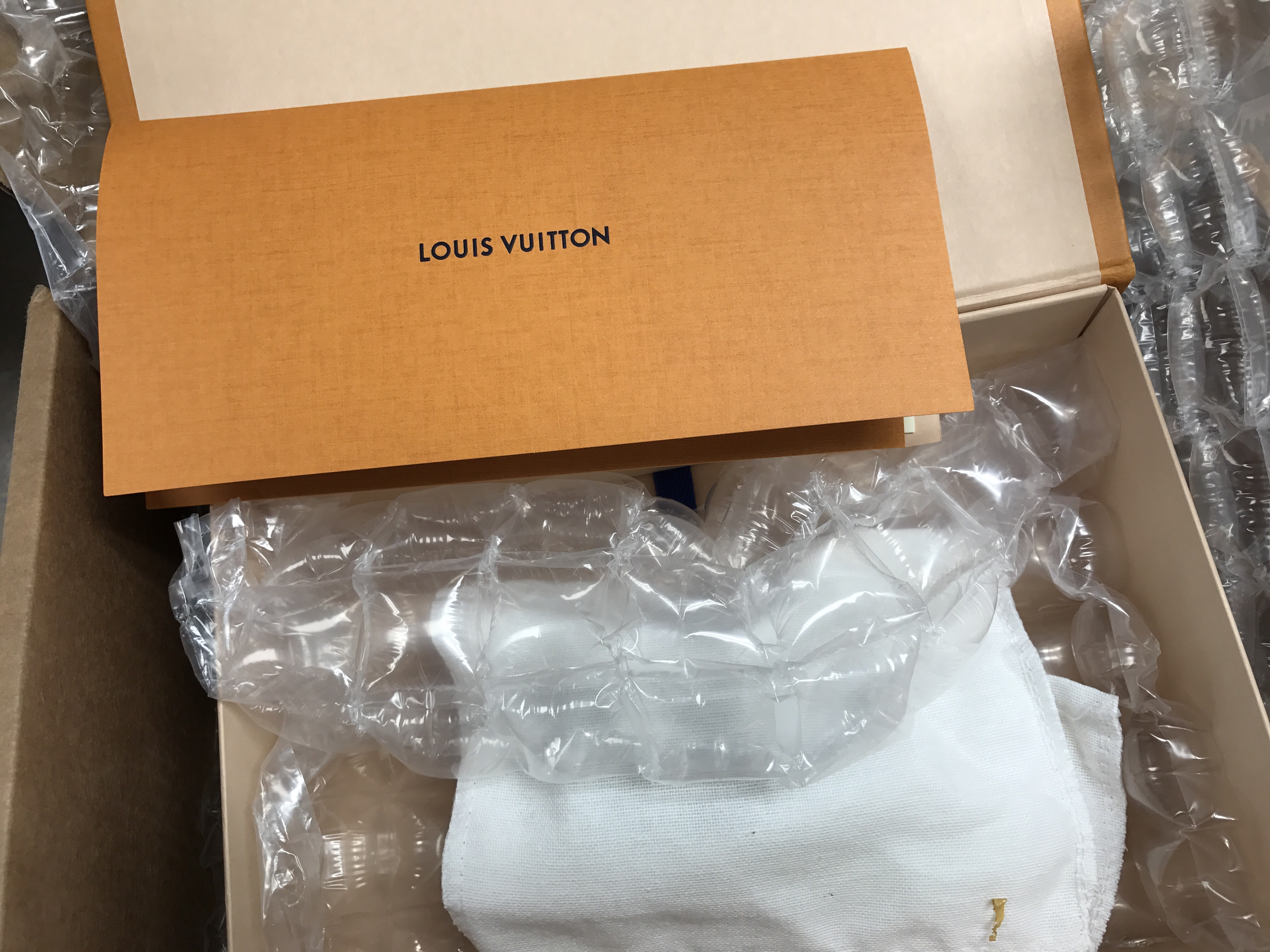 LV Plastic Bag and Box
